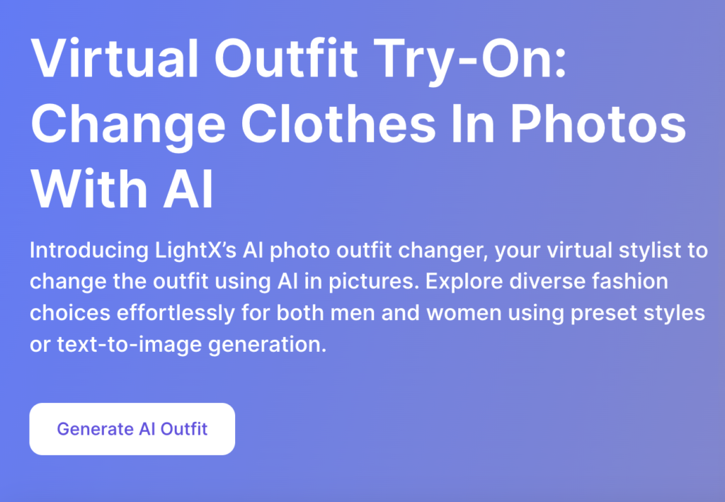 lightx outfit change ai